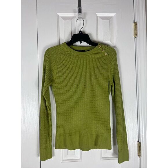 NWT Jeanne Pierre Green Sweater Size M - Picture 1 of 4